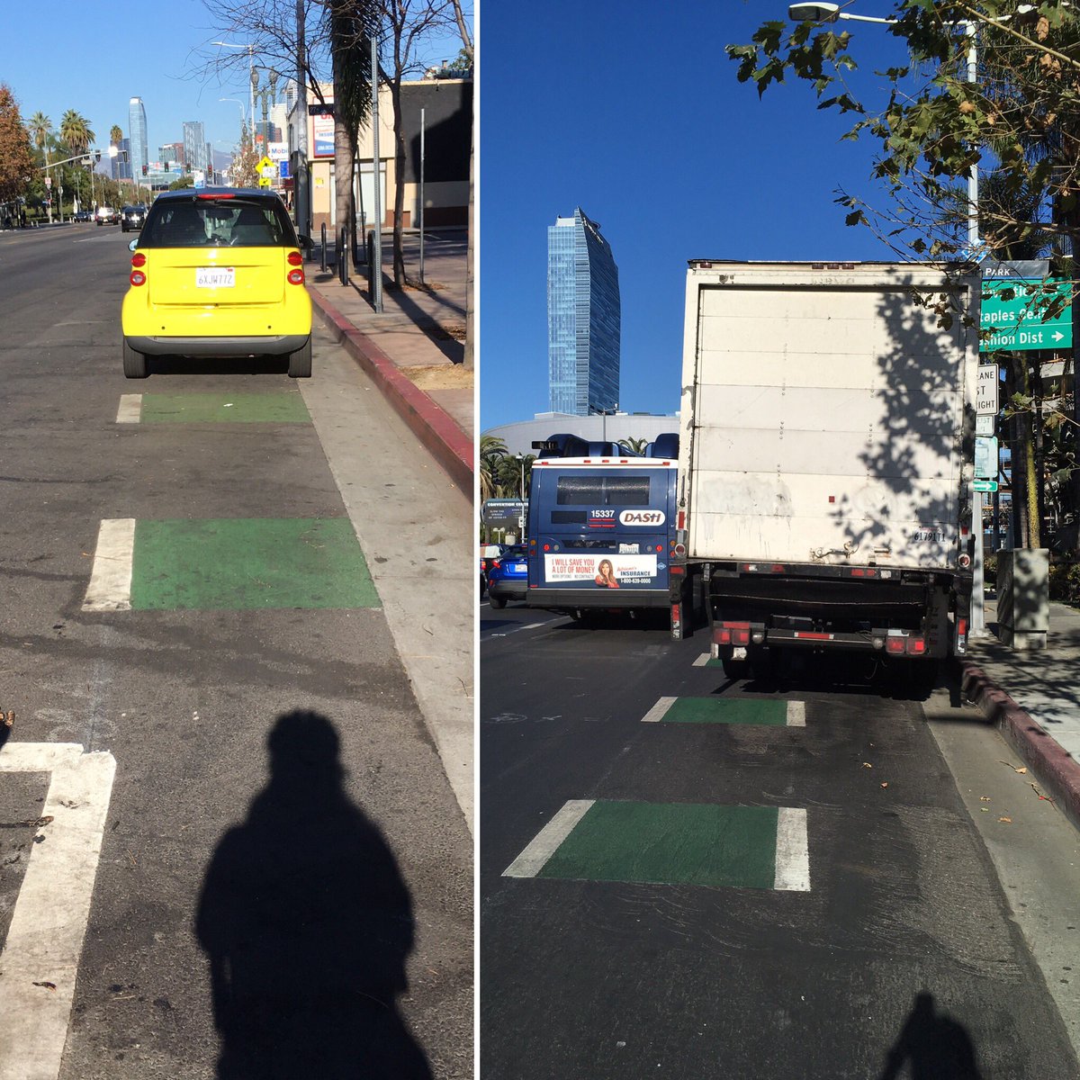 abikeist's tweet image. did i miss the mandate where it&apos;s now OK for #deliveryvehicles to stop and wait in #bikelanes while they conduct their business?? they don&apos;t realize the danger they subject cyclists to when we have to veer around them! 😡 #CulverCity #figueroa #dtla
