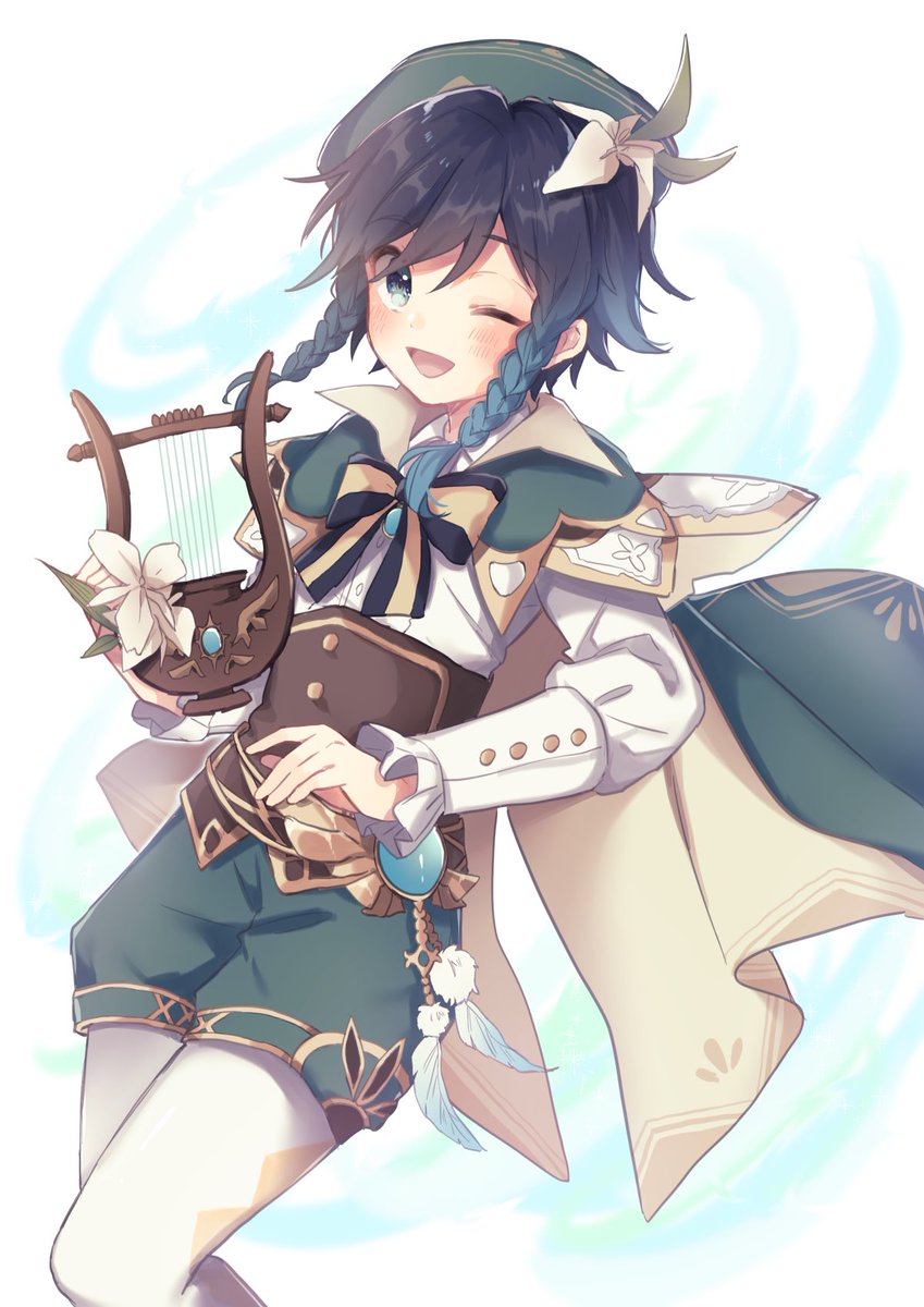 ナギ ウェンティかわいい 原神イラスト 原神