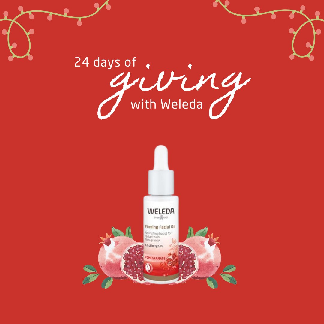 WeledaUK's tweet photo. Want to win the Pomegranate Facial Range? Enter today's #24daysofWeleda to be in with a chance:
๐ Like this Tweet
๐ Follow @weledauk
๐ Retweet this Tweet
Open for 24 hours. UK only. Multiple entries permitted. Not affiliated with Twitter. Full T&Cs on Facebook
#win #giveaway https://t.co/7s3WnkjnW2