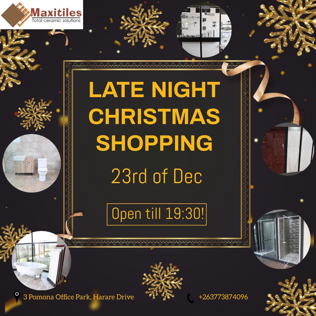 Maxitiles's tweet photo. We are open till 7:30 on the 23rd, come and join us for some late night shopping. https://t.co/BilNU87hnR