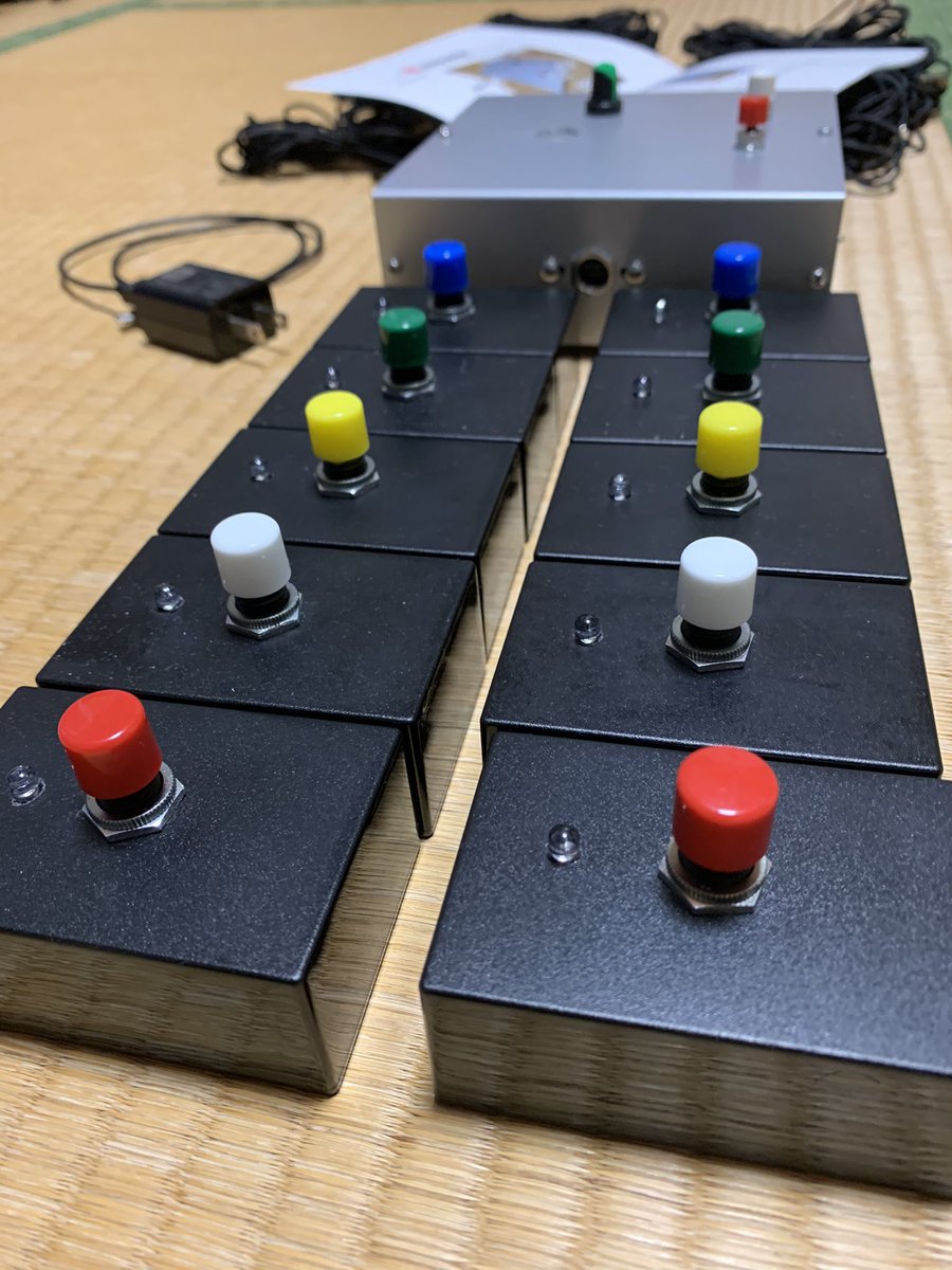 R³(R-Cube)早押し機 早押しボタン研究所 ピンポンブー YquiQox用 ちょ