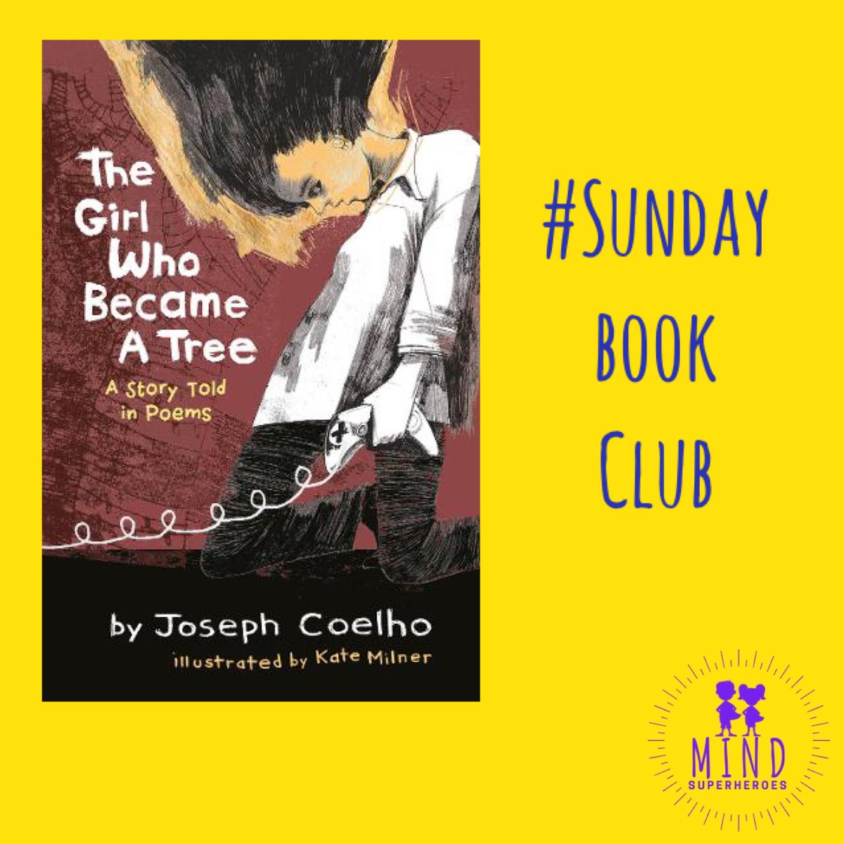 #TheGirlWhoBecameATree @josephcoelhoauthor @abagforkatie

This powerful novel, told in verse, is a captivating exploration of grief & renewal. Daphne seeks escape from her grief at the loss of her father. A skilfully-told tale for readers aged 12+
#SundayBookClub #MindSuperheroes