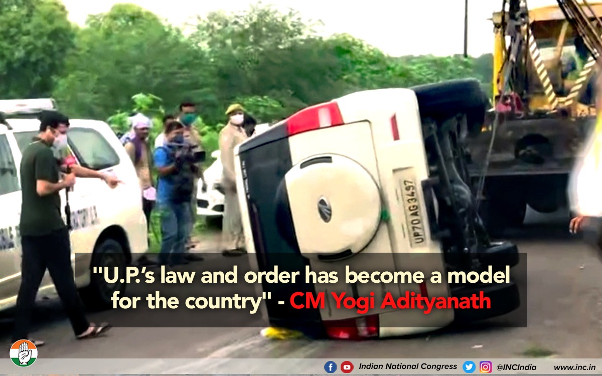INCIndia's tweet photo. Yes, a model that epitomises lawlessness.

#IndiaUnsafeUnderBJP https://t.co/OqRhaQvr8t