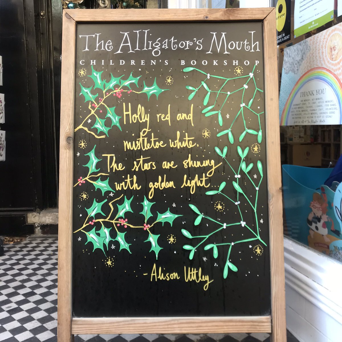 alligatorsmouth's tweet image. Dear customers, fear not! We are available for orders via phone, email and our website, with collection and local delivery available. We have plenty of books and more on the way too.

Contact us:
Sun 20th: 11am-4pm
Mon 21st-Wed 23rd: 10am-5pm
Thu 24th: 10am-4pm

Spread the word!