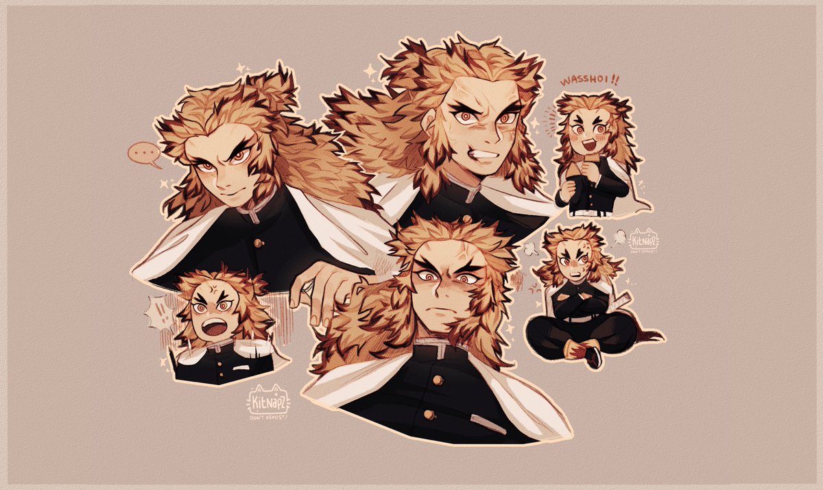 kitnapz's tweet photo. if you dont find angry rengoku attractive yes you do ❤️
#kny #rengoku #鬼滅の刃 https://t.co/6OInT2njio
