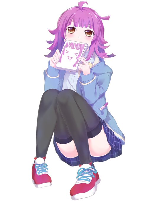 とりあえず白背景で出します。虹ヶ咲学園のアニメ化記念にりなりーこと天王寺璃奈ちゃんです。背景は後ほど描きます。
#ラブライブ虹ヶ咲学園スクールアイドル同好会 
#天王寺璃奈 