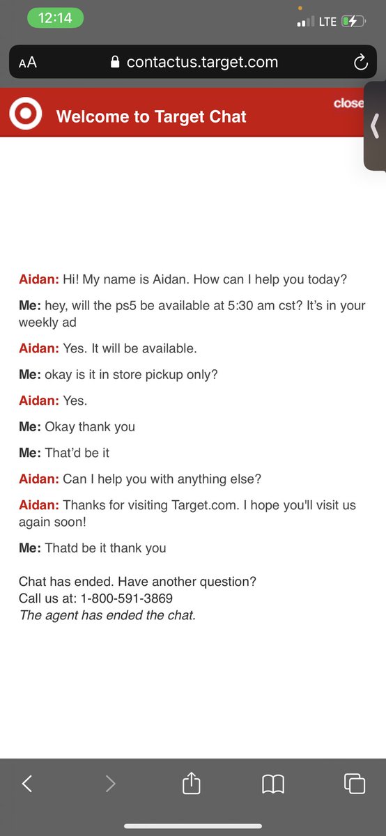 nextgendeals's tweet photo. target CS says #ps5 will be available tonight at 5:30 AM CST. Don’t take it to heart, but the 2 I’ve texted have said the same thing. https://t.co/TbyihJ7PiB