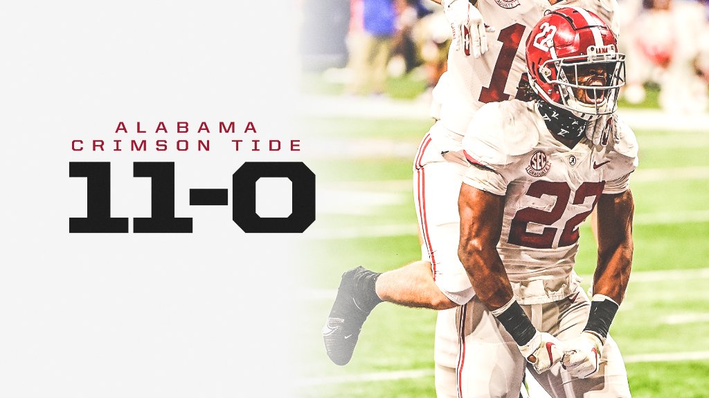 SECNetwork's tweet photo. The only team in college football history to go 11-0 in conference play:

@AlabamaFTBL 😤 https://t.co/DbJs78XUn3