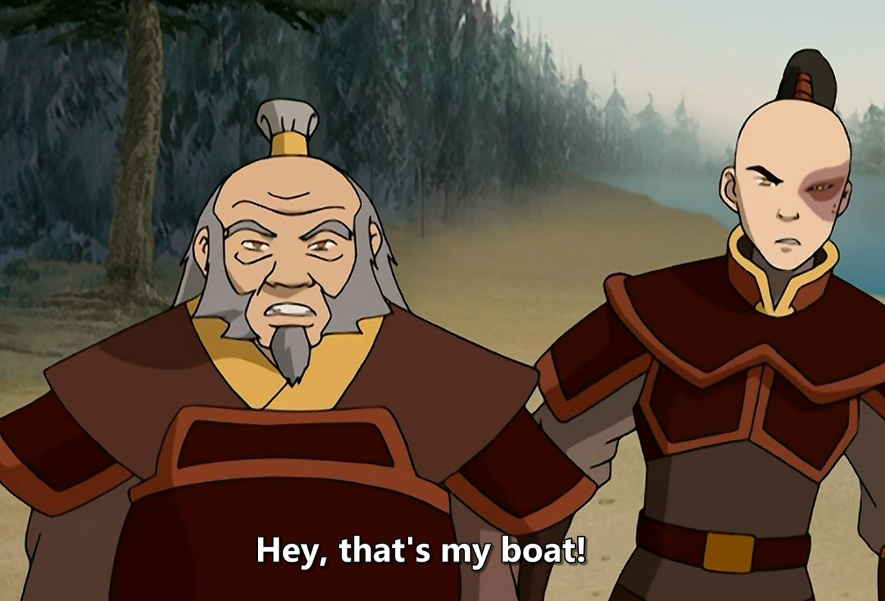 Here comes your episodely Zuko clowning