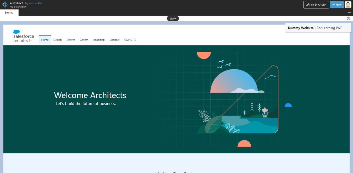 karkra_nikhil's tweet photo. I have build a #clone #website of #salesforce architect in LWC. 
If you are interested in code have a look at the following URL. This is to #learn layout #design using #lwc. 

https://t.co/bBIs3Wdeel

#salesforcedev #sfdc #trailblazercommunity @SalesforceDevs https://t.co/CVlS4UzJf9