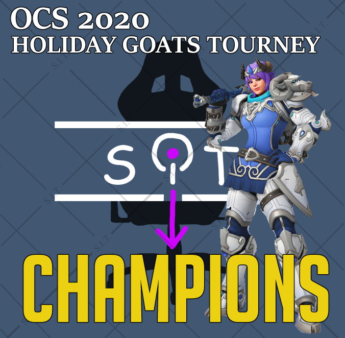 SmallIndieTeam's tweet photo. We're just GOATED and have secured the bragging rights for the @OverwatchSeries Holiday GOATS tourney! And thanks for a good finals match @Haltinghookers  GGS! https://t.co/CGFrfw2jlD