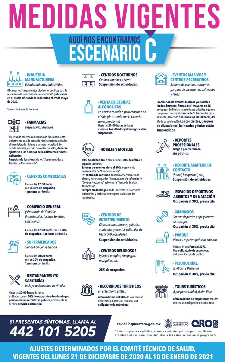 UGRQoficial's tweet photo. El Gobernador @PanchDominguez , anuncia que a partir del lunes 21 de diciembre, entra #Querétaro  al "Escenario C" y hasta el 10 de enero.

#UsaTuCubrebocas
#QuédateEnCasa
#Somos+ https://t.co/kY5mOFOngq