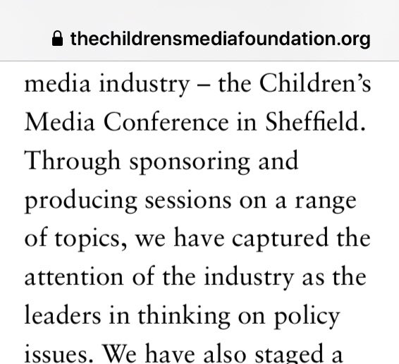 Thanks to  @StoatlyL for making me look at this document. An organisation on children’s media which is instrumental in an All-Party Parliamentary Group on Children’s Media. Provides more information on the CBBC programme on a “transgender child” called Leo.