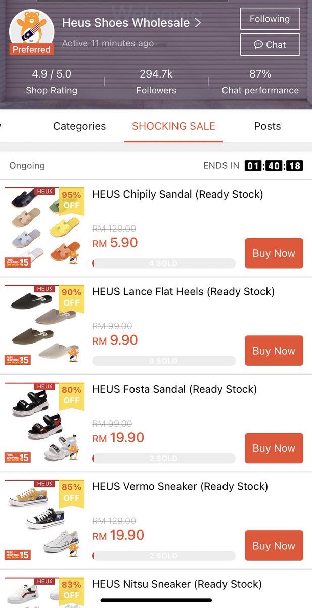 heus shoes wholesale