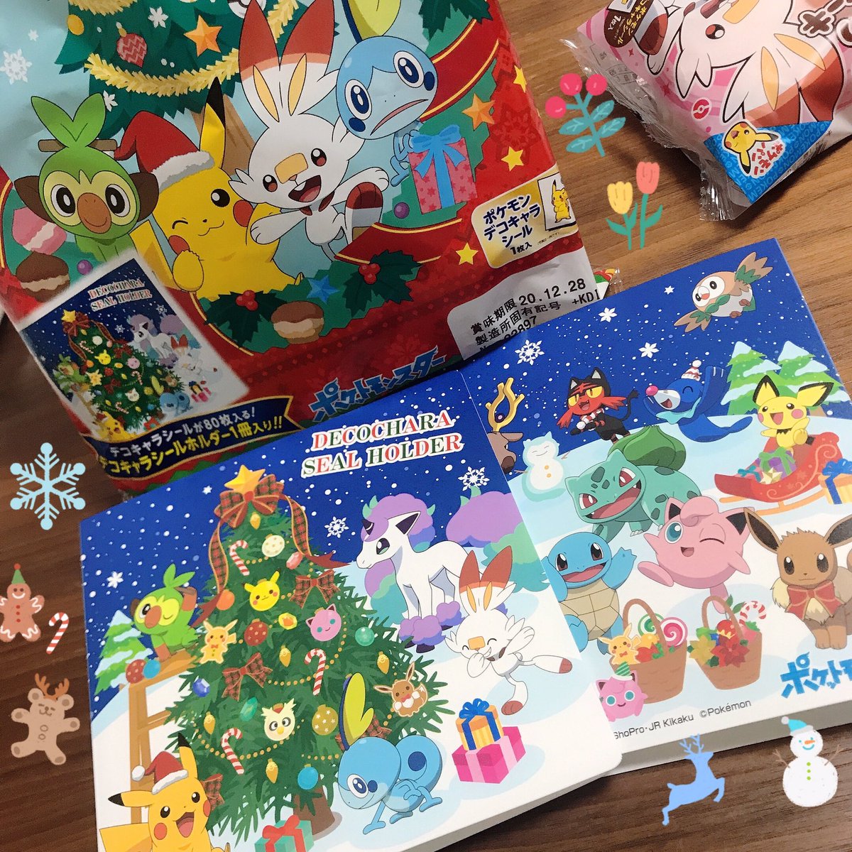 おおはしみほ 昨日発売の ポケモンシールホルダーセット年冬 クリスマスデザインがめちゃめちゃかわいいっす シールがひとつ前の弾で悲しかったけど ポケモン ポケモンパン デコキャラシールホルダー