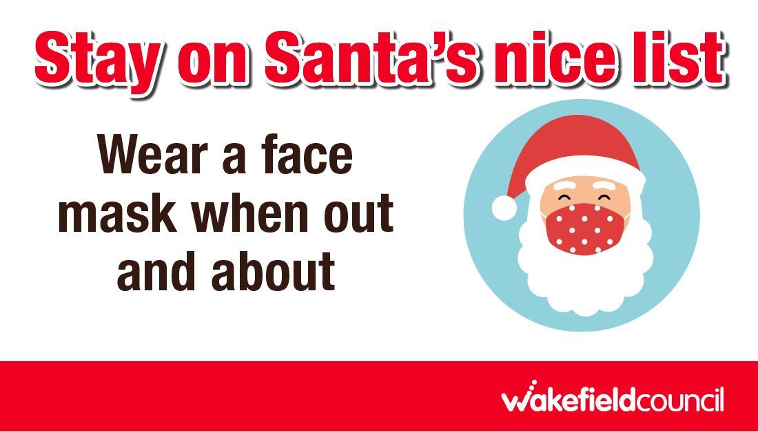 MyWakefield's tweet photo. Remember to wear a face mask in indoor public spaces when shopping this weekend. π·
You should also wash your hands regularly for 20 seconds and give others space.
Stay safe. π https://t.co/jzleDWIbiR
#workingtogetherstayingsafe #Tier3WF https://t.co/56WiMQ37Kt