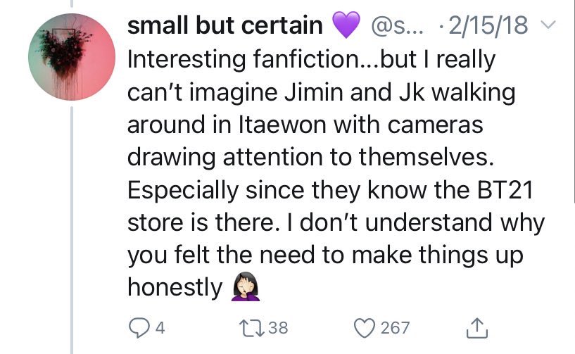 just for laughs, let me include a ss of the replies before the account was confirmed by the escape room employees. funnily enough, nothing has really changed when it comes to jikook.