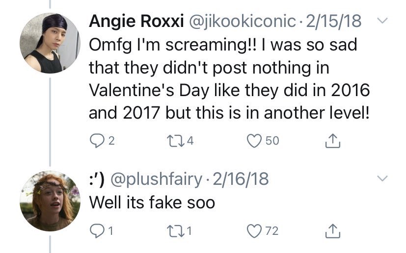 just for laughs, let me include a ss of the replies before the account was confirmed by the escape room employees. funnily enough, nothing has really changed when it comes to jikook.