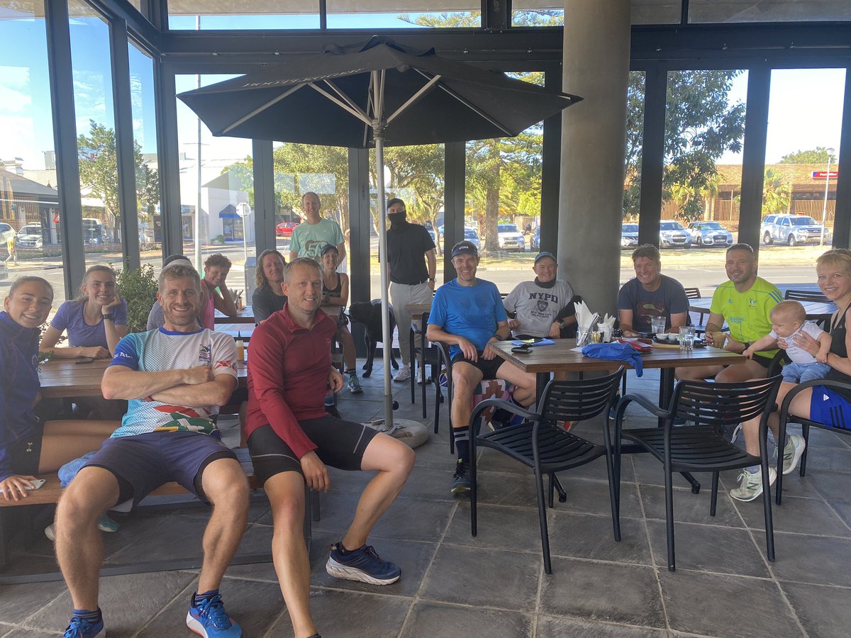 Great <a href="/capeMSclub/">Cape Multisport Club</a> pack run this morning.  Special thanks to <a href="/BootleggerCC/">Bootlegger</a> for the spoil at their new spot in Durbanville. Banana bread was delicious; best coffee cc <a href="/trevorro20/">Trevor Rolfe</a> <a href="/brendoncowell/">Brendon Cowell</a> <a href="/alundarwood/">Alun Darwood</a>