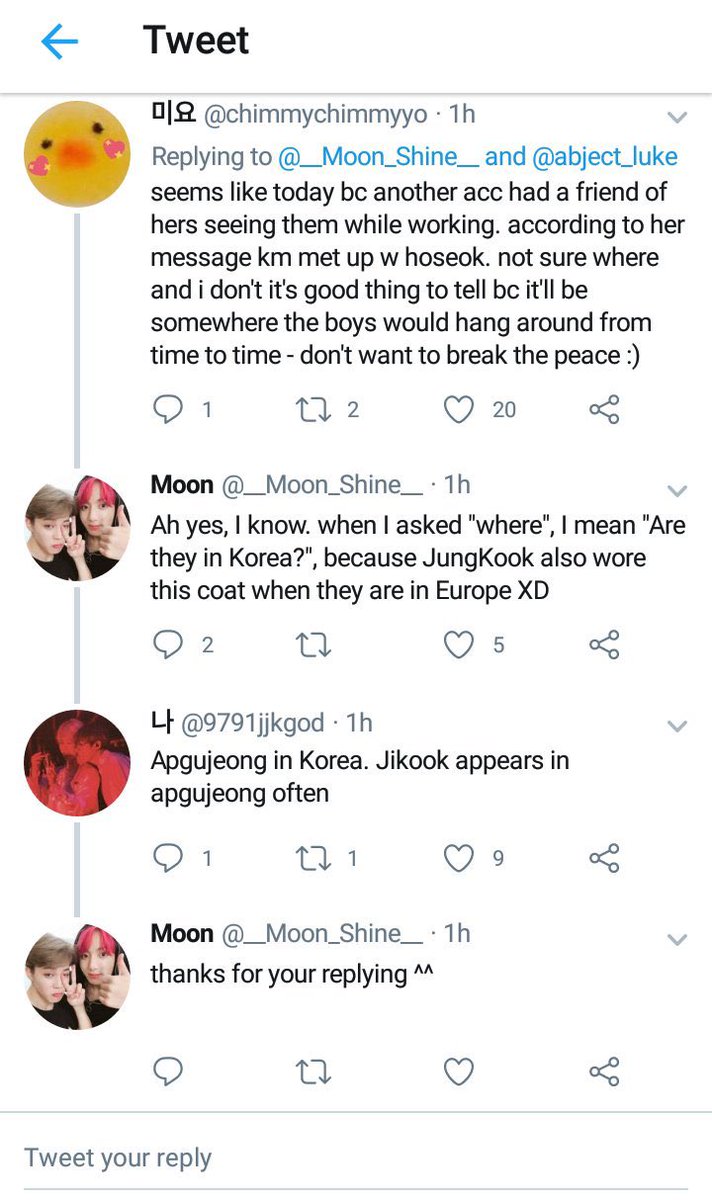 jikook are also spotted often in apgujeong, gangnam. we don’t know much other than they spend time together there. the cake that jm bought jk for his birthday is actually from a store in apgujeong. so was the escape room from earlier!