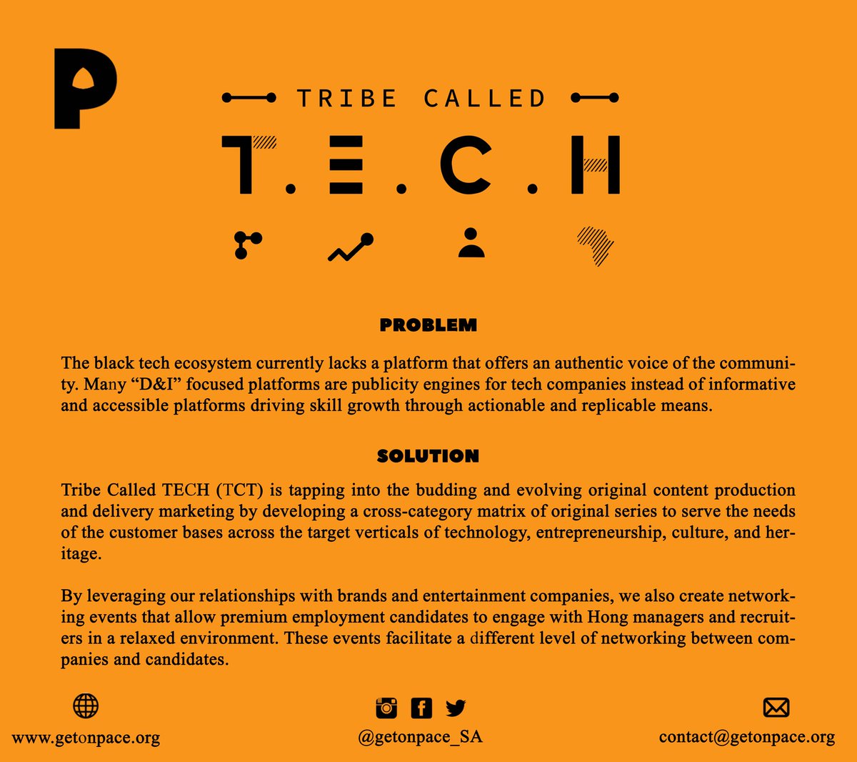 getonpace_SA's tweet photo. P.A.C.E has a program called TRIBE CALLED T.E.C.H, which unites tech talent across the African diaspora in one digital safe space to learn, link up, and leverage relationships. 

We provide tech-based solutions to eradicate African problems globally. https://t.co/8RLyigVJUz