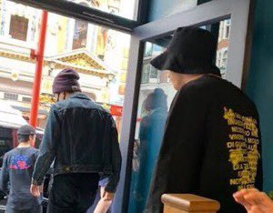 a fan stated she saw them there as she also wanted to get on the london eye and saw jk with his arm around jm. they also spent the day taking pictures and eating... cute all around.