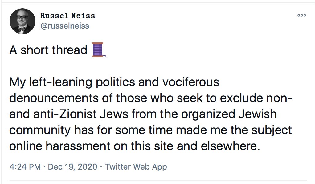 No, Russel, your left leaning politics is not what got your "harassment". Your doxing did. I certainly had no clue who you were and neither did any of my followers. The very first time I saw you in my mentions is when you complained about my "shitposting", and then posted a pic.