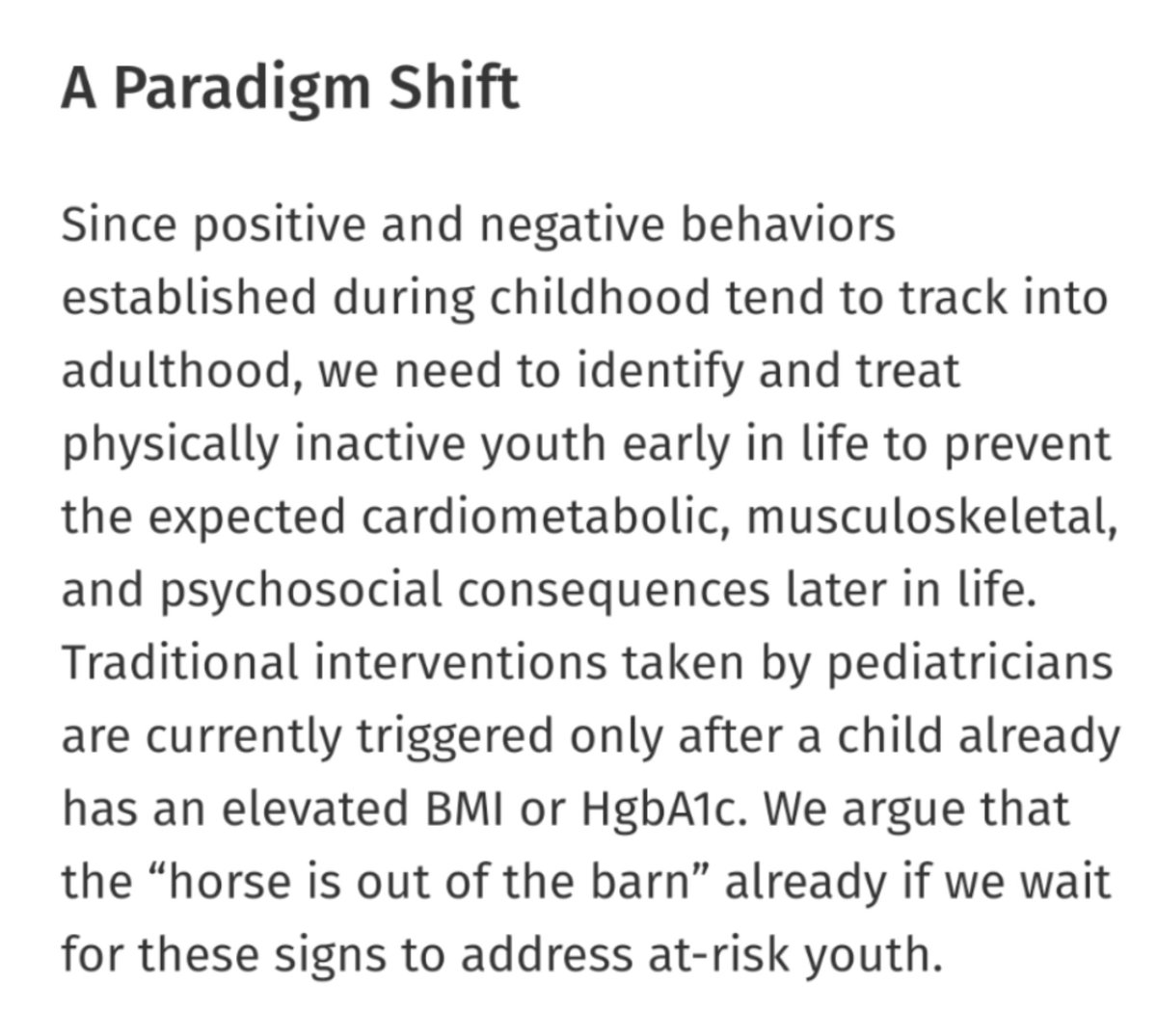 hattersley4's tweet photo. The Pediatric Inactivity Triad 

#MovementIsMedicine

#StrengthSavesLives
 https://t.co/ABDM5UgEwm. https://t.co/DiCMBxAty5