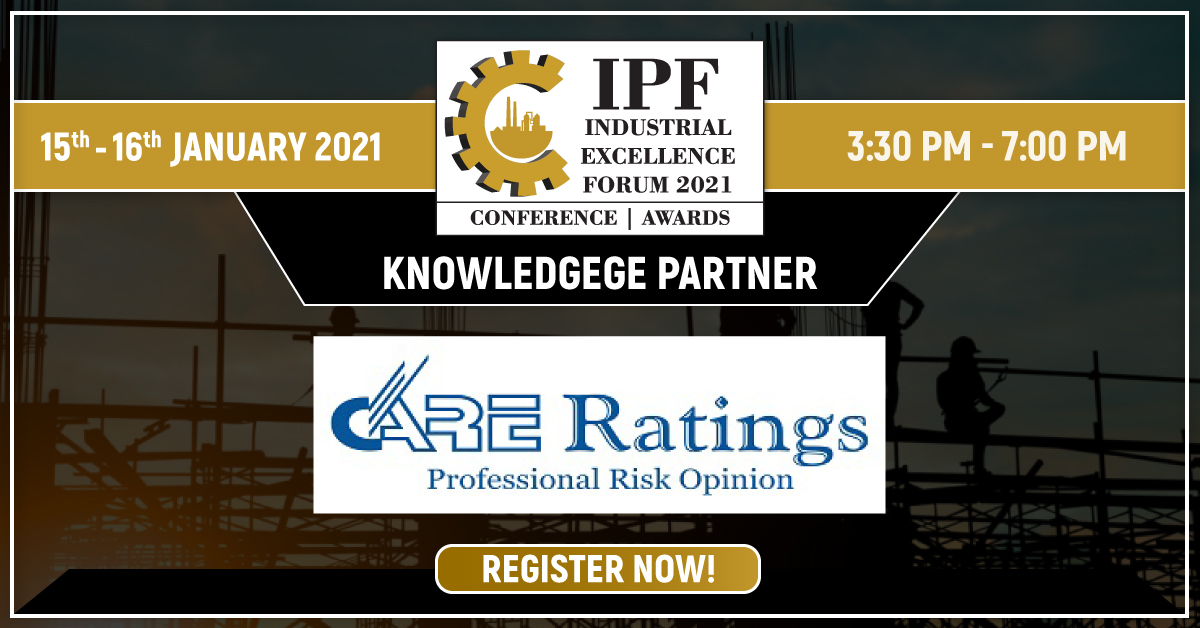 ipfonline's tweet photo. #IPFOnline is pleased to announce the 1st edition of “IPF Industrial Excellence Forum 2021” will be held on Jan. 15-16, 2021.
Knowledge Partner: @CARE_Ratings
Learn more: https://t.co/fieaHdN7JH
#IPFAwards2021 #IPFAwards #industrialexcellence #SMEs #MSMEs https://t.co/LkTX8LAz8m