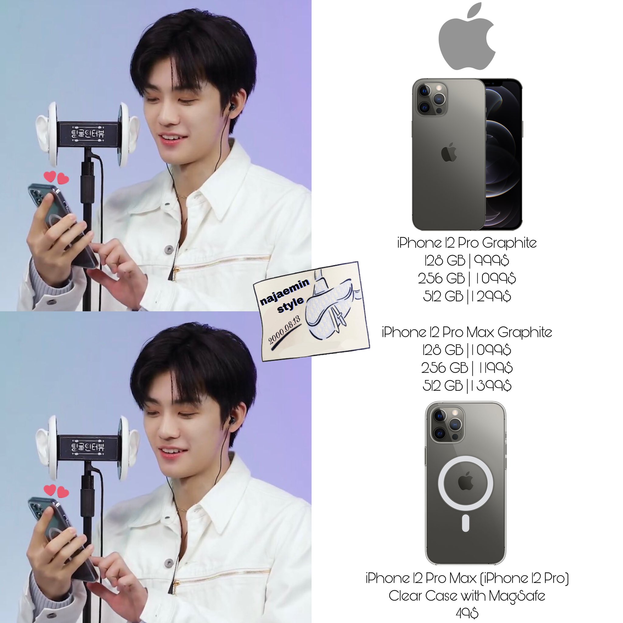 Nct Jaemin Fashion 재민 패션 옷장 Jaemin New Phone Apple Iphone 12 Pro Iphone 12 Pro Max Graphite Clear Case With Magsafe Jaeminstyle Jaemin Nct Nctdream Nctu