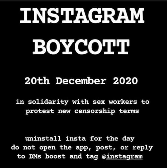 Don't forget y'all! These community standards will make it virtually impossible for SWers to use Instagram<a href="/tag/instagram"class="tags"><span>#instagram</span></a><a href="/tag/instagramboycott"class="tags"><span>#instagramboycott</span></a>