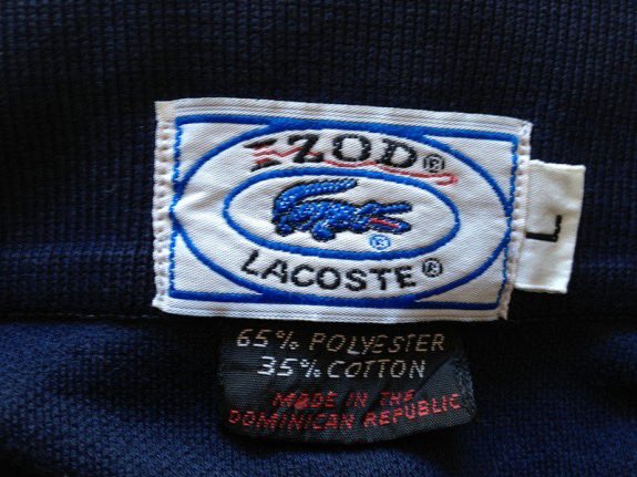 Wow. My next one was going to be about Izod and Lacoste being the same thing but I myself just made a new discovery 