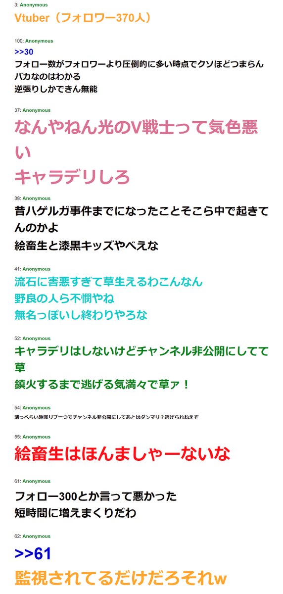 Ff14の闇 On Twitter 悲報 クリア放棄で叩かれた光の底辺vtuberさん チャンネル削除 晒されたキャラ名の変更で逃げる準備を整えるも専スレまで立てられてしまい逃げ場がない