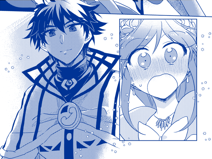 中身の感想解禁とのことなので、シェレイアンソロ@Onemorestep_sr様に寄稿させて頂いた漫画の一部(掲載許可いただきました!)
まだレインがエク=シェイドと気づいてない頃の話で、シェイドを見た時のレインのギャップを描くのがすごい楽しかったです!!??
#onemorestep_sr 