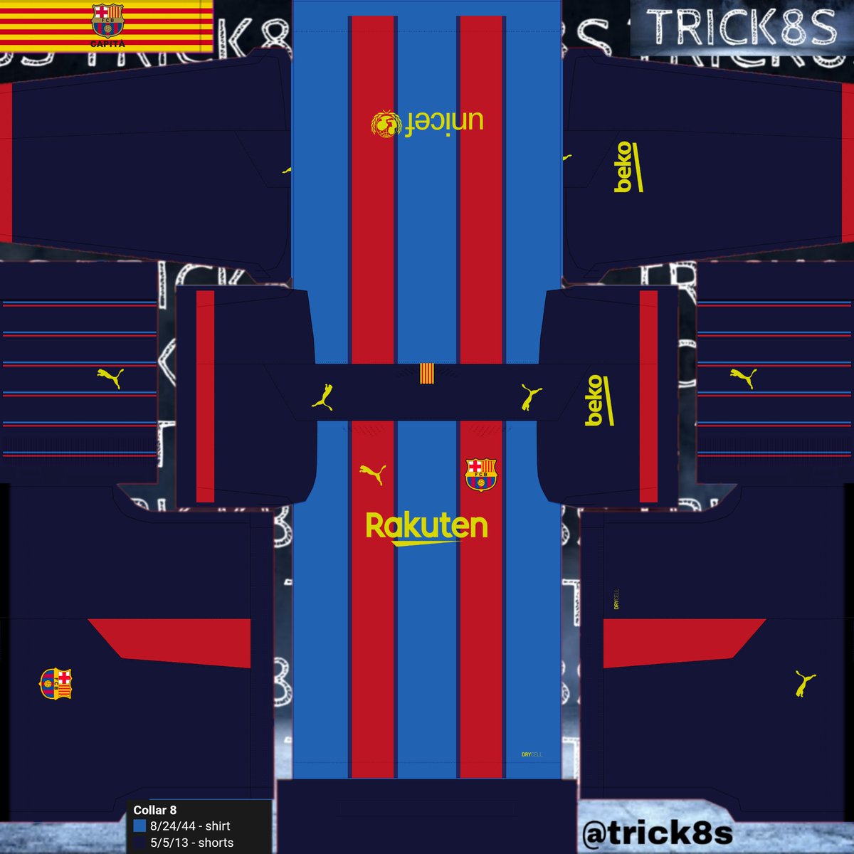 decidir caridad Catedral Trick8s on Twitter: "FC BARCELONA @FCBarcelona Concept Kit Made with  @PESMasterSite DOWNLOAD: https://t.co/gsEipziEYQ #eFootballPES2021  #kitmaker #kitfantasy #kitconcept #kit #Concept #fantasy #conceptkit #Puma # FCBarcelona #Barcelona https://t.co ...