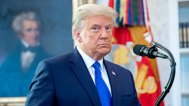 thehill's tweet photo. JUST IN: Trump pushes back on reported talk of martial law: "Fake News" https://t.co/U9IYmdNWut https://t.co/tZjmvczY7l