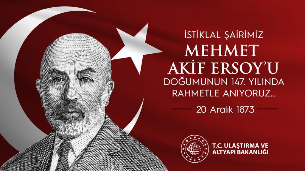"Yola devam et, durmayıp git, yolda kalmaktan sakın!
Azim sahibi insan için neymiş uzak, neymiş yakın?"

Her dizesiyle bizlere azim nakşeden, İstiklal mücadelemizi şiirleriyle ölümsüzleştiren değerli vatan şairimiz Mehmet Akif Ersoy'u rahmetle anıyoruz...

#MehmetAkifErsoy