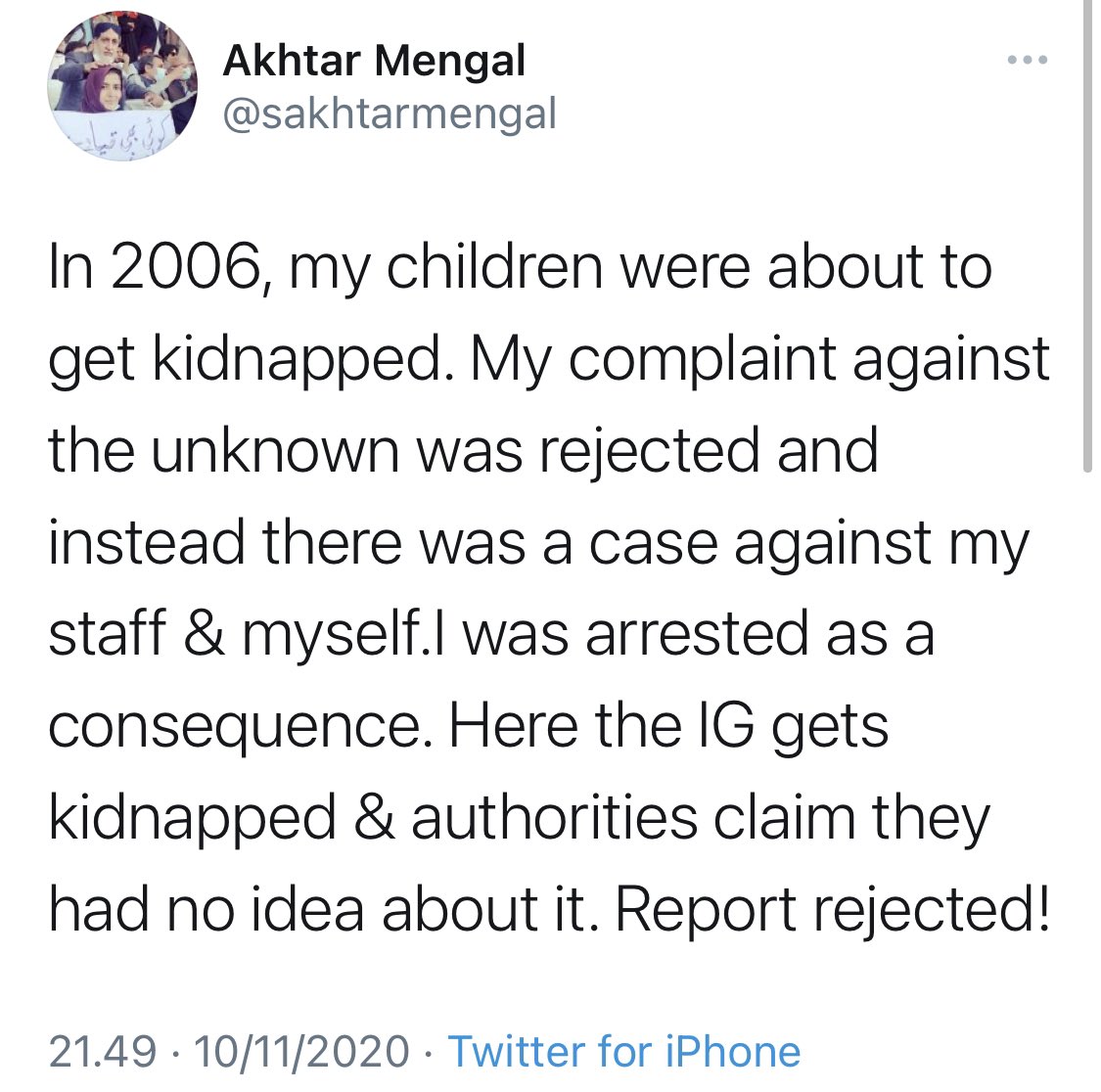 Opportunistic sub-nationalist politicians have made a habit of hiding their own unlawful activities behind a facade of accusations at state institutions.Let me tell you what happened in 2006 & you decide if “the unknown” violated law or if Sardar Akhtar Jan did.Thread:/1