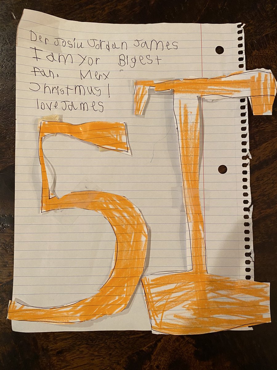 stuoakes's tweet photo. @jjjames30 our 6 year old is a huge fan!  Best of luck the rest of the season! https://t.co/TLRSMoUbHD