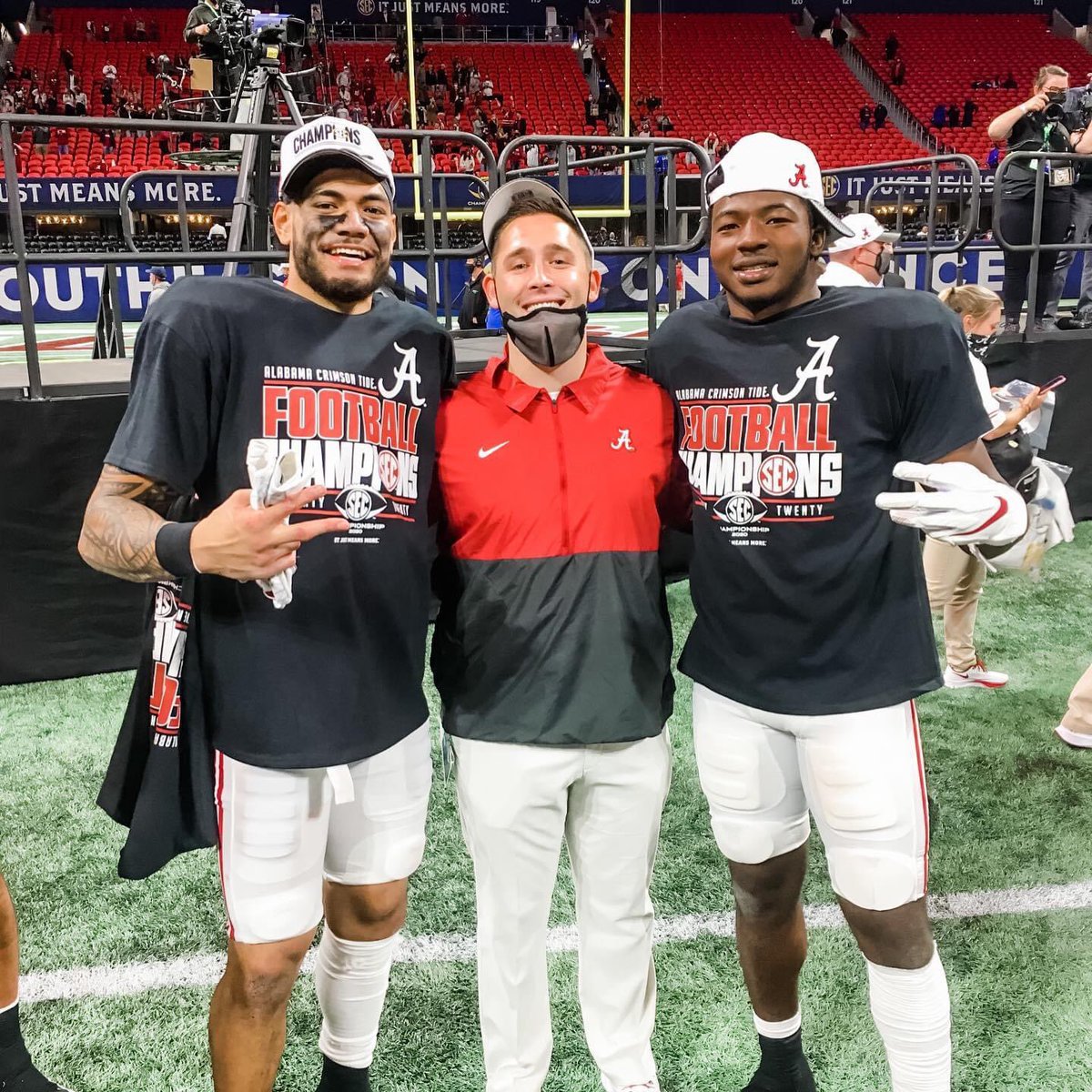 demons1football's tweet photo. Congratulations to former Blue Demon @CoachJGalante on winning the SEC Championship &amp; most likely securing a spot to play for a National Championship!!💪🏼🏈
#BlueCollarBlueDemons🇧🇧 #RollTide🐘 https://t.co/S55qs4zZre