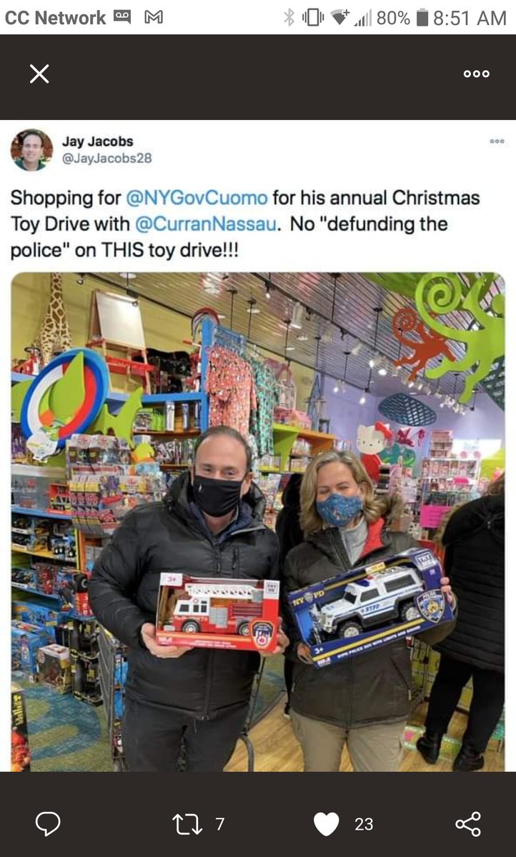 Shame on you, <a href="/JayJacobs28/">Jay Jacobs</a>  and <a href="/NassauExecutive/">Ncexecutive</a>. <a href="/NYGovCuomo/">Archive: Governor Andrew Cuomo</a> has charged each county with legislating police reform and you tweet this? Daniel Prude's family are without him this Christmas because of police brutality. You don't speak for Dems like me who believe #BLM .