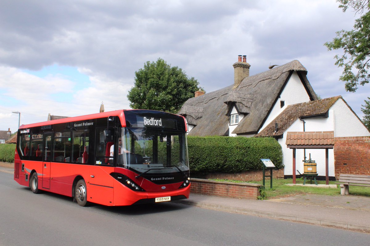 We’re in Great Barford today which sits on the River Ouse. Our buses cross a bridge of seventeen arches, much restored with brick chiefly on its western side. It contains workmanship of different ages, but the lower stonework dates back to the 15th century #gpladvent