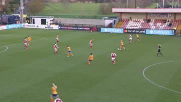 Look at the curl on that! 👀

@bmeado9's wand of a left foot lighting up the #BarclaysFAWSL.