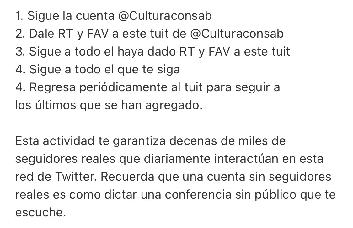 CHidalgoRoman's tweet image. GANA DECENAS DE MILES DE SEGUIDORES REALES

Si deseas ganar decenas de miles de seguidores reales en Twitter, sólo tienes que seguir fielmente los siguientes pasos: ⬇️

Cortesía de @Culturaconsab
