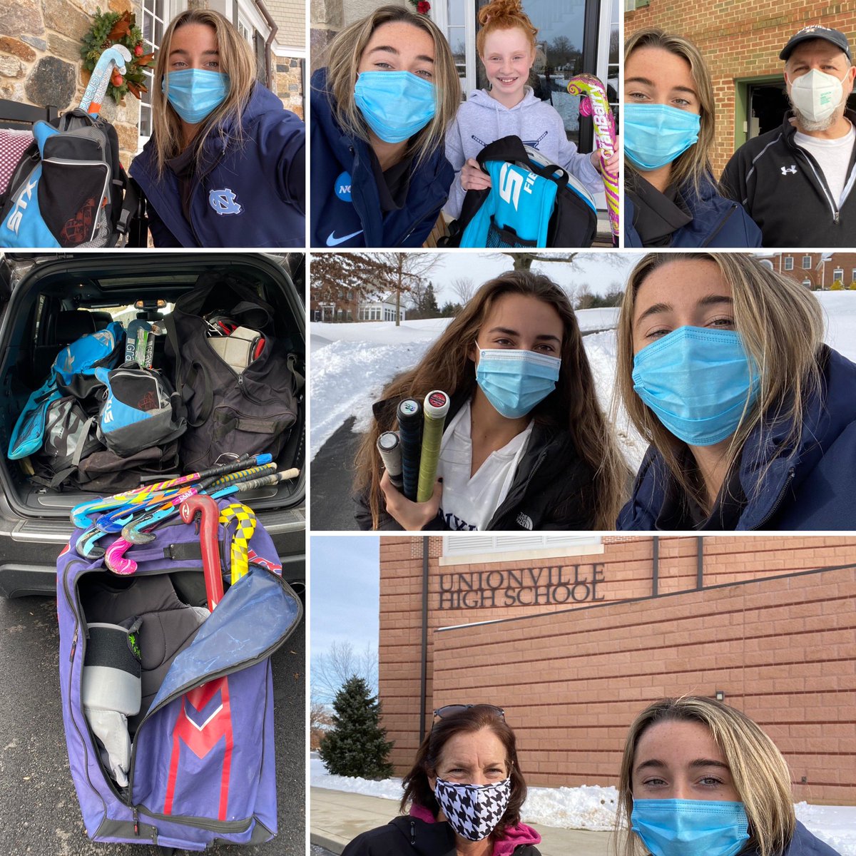 Great day partnering with <a href="/goUfhockey/">Unionville FH</a> and @UCFSD to rally equipment for <a href="/Lighthouse1893/">The Lighthouse Inc.</a> THANK YOU!!!!! 🏑💙💛

Because we can. And we should. 

For more info, visit fhconnects.org

@goUathletics
<a href="/erinmatsonn/">Erin Matson</a>