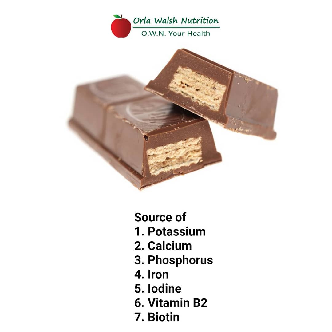 When we talk about certain foods, we seem to forget that they too contain vitamins and minerals. Anyway...