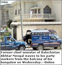 Below is an actual image of Sardar Akhtar Jan at his balcony during stand off.Finally, on 7April06 Sardar AKM’s driver Nasrullah Mengal, his 2 guards Ghulam Hyder Lango aka Chappar & Mehboob Ali Satti were surrendered & later produced before a judge on Saturday 8April2006./45