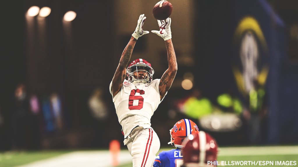 Najee Harris: Most TDs in a game in SEC Championship game history (5)

Mac Jones: Most pass yards in a game in SEC Championship game history (418)

DeVonta Smith: Most receptions in a game in Alabama history (15)

This <a href="/AlabamaFTBL/">Alabama Football</a> offense 🔥 🔥