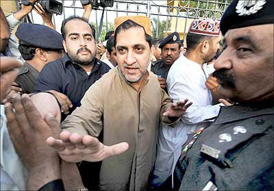 Sardar AKM remained in detention & his party BNP boycotted 2008 elections.The legal proceedings continued in the case until PPP govt came to power & withdrew the case against him on 9May2008.He was subsequently released (below) & he left for UAE on a self imposed exile./47