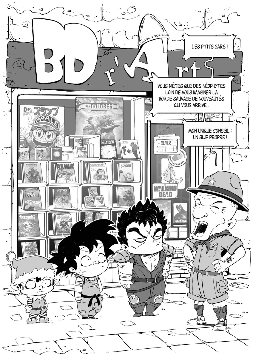 librairiebdrart's tweet photo. Aujourd'hui 15 du mois commence l'épisode II du strip réalisé avec @tomillustrateur . #viedelibraire #bdrart https://t.co/cHLwJo1MAf